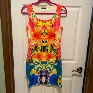 Woman’s Soprano dress. Multi colored tropical print dress